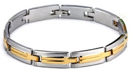 Bracelet Rigide Acier Doré
