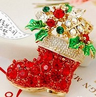 Broche Botte de Noël