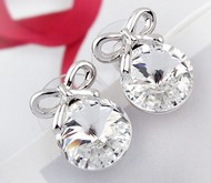 Clou d'Oreille Boule de Noël Cristal Autrichien