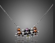 Collier Oiseaux sur une Branche