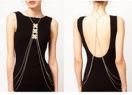 Triple Chaîne Corps Motif losange formant X