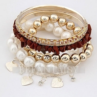 Bracelets Pierres Brunes & Perles