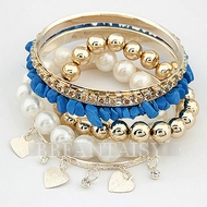 Bracelets Pierres Bleues & Perles