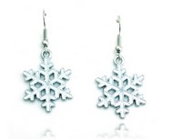 Pendant d'Oreille Flocon de Neige