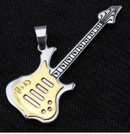 Chaine & pendentif guitare