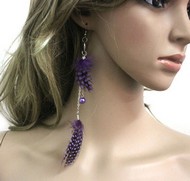 Pendant d'Oreille 2  Plumes