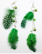 Pendant d'Oreille 2  Plumes